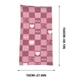 thumbnail image 1 of AJKSFHIU Summer Savings!Beach Towels Oversized Quick Dry,Summer Bold &Bright Beach Towels,Fashion Pink Plaid Microfiber Cloth Beach Towel Bath Towel Seaside Sitting Blanket Shawl Sweat Towel, 1 of 3