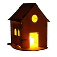 thumbnail image 1 of AJKSFHIU Summer Savings!Wooden Birdhouse Diy Kits, Led Light Wooden Birdhouse Kits for Kids,Unfinished Wood Mini Bird House with Led Light for Kids Adults Diy Craft Wooden Birdhouse for Crafts, 1 of 9