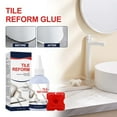 thumbnail image 1 of AJKSFHIU Tile Grout, Repair Kit, Restore & Renew Tile Joints Line, Fast Drying Tile Grout Paint Squeeze Tube for Bathroom Shower Kitchen Floor Tile, Waterproof White Caulking Agent 100ml, 1 of 9