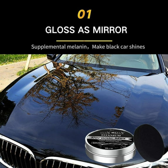 AJKSFHIU Titanium Ceramic Wax, Altinoran Titanium Ceramic Wax,Car Care Polish, Auto Car Scratch Repair Remover Wax Paste Polish Vehicle Paint Care