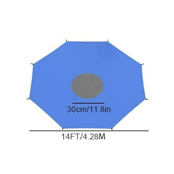 AJKSFHIU Trampoline Shade Cover,Trampoline Sun Shade Cover,Sun-Protection Trampolines Canopy,Trampoline Tops Cover Accessories for Outdoor Backyard Playground 8ft 10ft 12ft 14ft 16ft