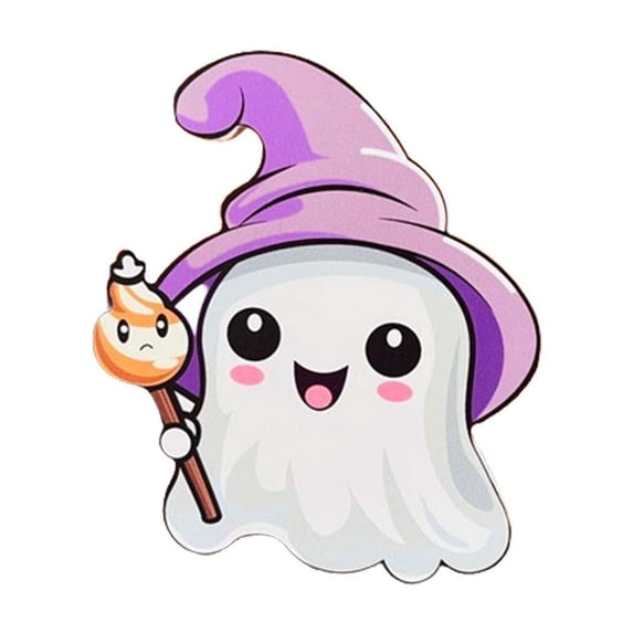 Chamoist White Ghost Decor,Cute Ghost Halloween Table Decor,Cute Ghost Halloween Decorations,Halloween Cute Little Ghost Tray Ornament Ghost Pumpkin Festival Decoration Desktop Ornament