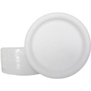 AJM Packaging Corporation White Paper Plates, 9 Diameter