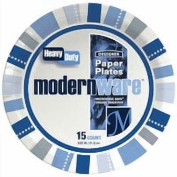 AJM Packaging AJM ModernWare Paper Plate - Pack of 6 Everyday Supply Pack