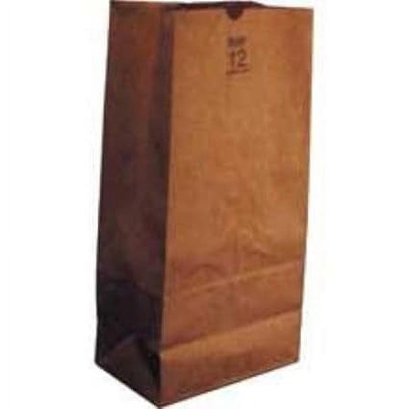 AJM Packaging Natural Kraft Squat Grocery Sack - 500 per case.