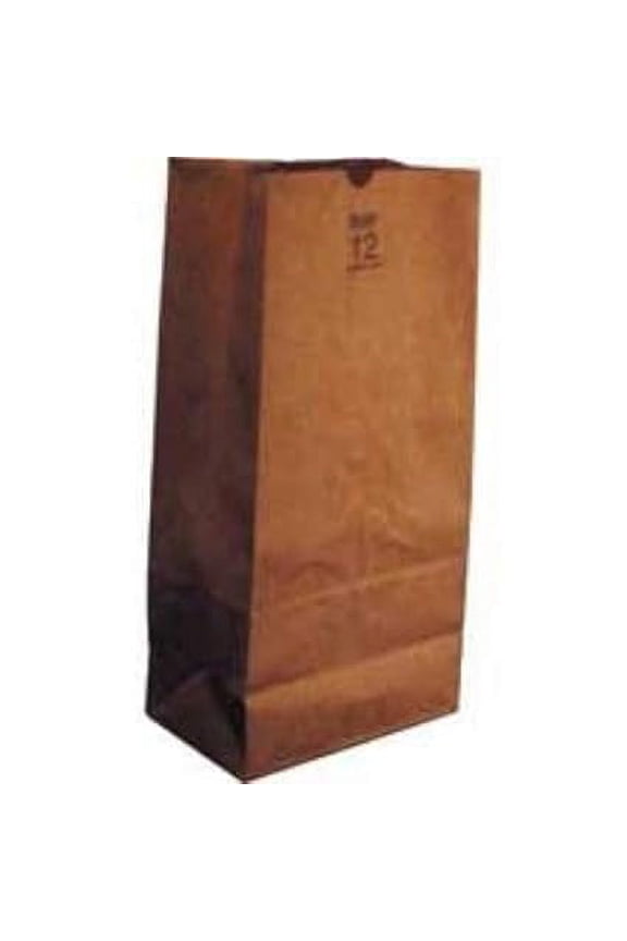 Natural Kraft Squat Grocery Sack - 500 per case.