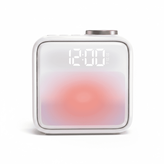 AJOHBM Built-in Battery Alarm Clock Night Light, 6 Scenes & White Noise Sync, Dual Alarms Snooze for Heavy Sleepers, Bedside Alarm Clock for Bedroom, Ideal Gifts for Kids Teens