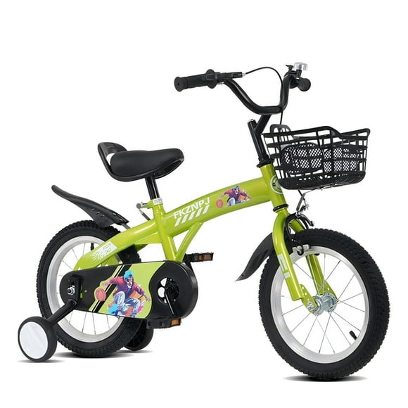 AJOOSOS 16" Kids Bike, Fits Riders 41" - 53", Aged 4-8 Years, 150 Lbs Max Load (Green)