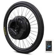 iMortor 3 Ebike Conversion Kit with Battery, 36V 350W Front Motor, 26 Wheel Size with Tire & Rim, Complete Electric Bike Kit Bluetooth Version with Throttle, V / Disc Brake