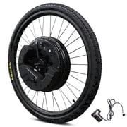 26 Ebike Conversion Kit with Battery, 350W Motor, Front Wheel with Tire, Electric Bike Conversion Kit, 25 mph Speed, 32 Miles Long Range, LCD Display, V & Disc Brake