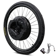 26" Ebike Conversion Kit with Battery, 350W Motor, Front Wheel with Tire, Electric Bike Conversion Kit, 25 mph Speed, 32 Miles Long Range, LCD Display, V & Disc Brake