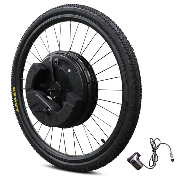 iMortor 3 Ebike Conversion Kit with Battery, 350W Motor Power, 26" Front Motor Wheel with Tire, Electric Bike Kit, 25 mph Speed, 32 Miles Long Range, LCD Connection Version