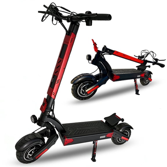 AJOOSOS X100 Electric Scooter Adults, 5600W Dual Motor, 45 mph Max Speed, 50 Miles Range, 10 All-Terrain Tires, Foldable