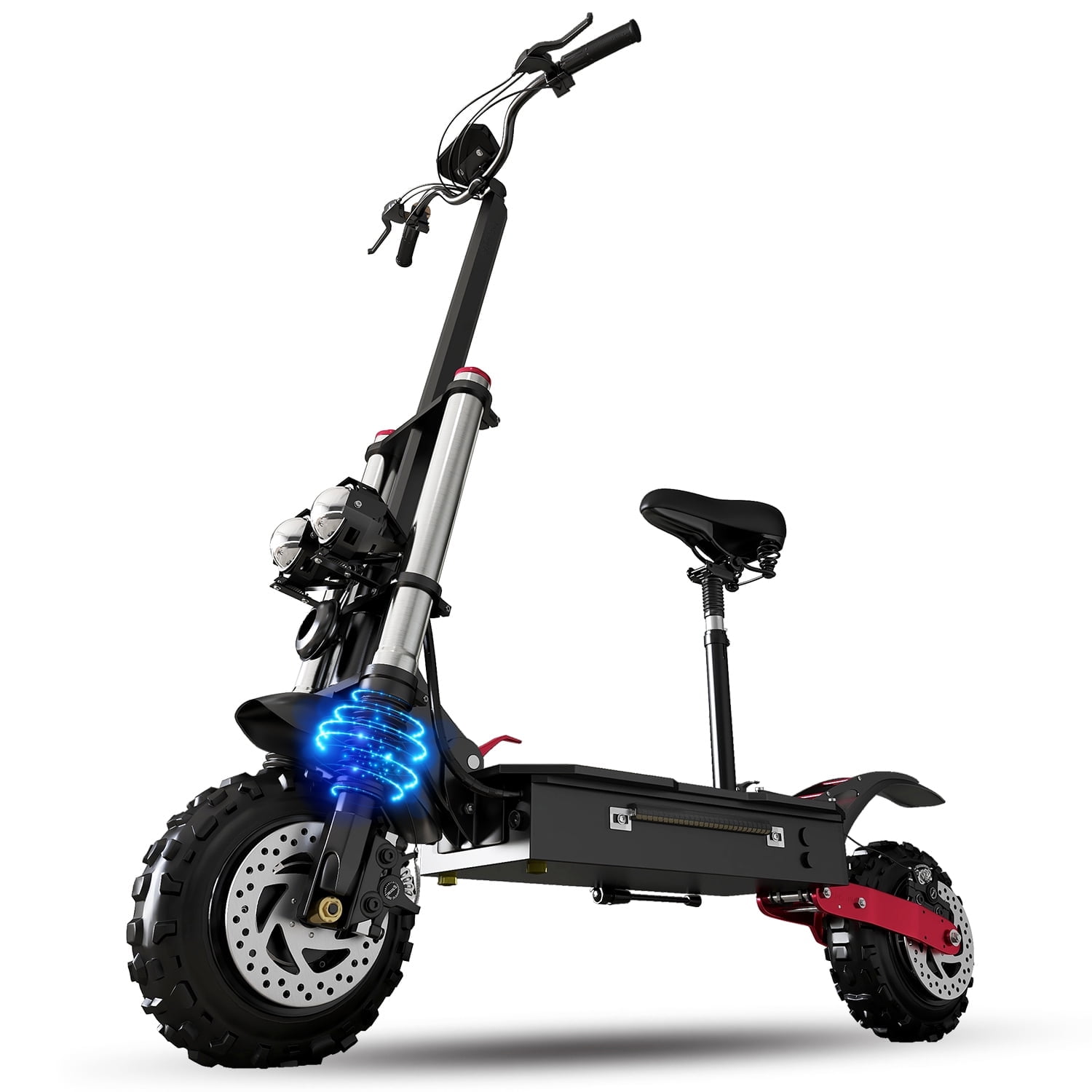 AJOOSOS X60 Electric Scooters for Adults, 50 mph Max Speed Power by 6000W Dual Motor, 50 Miles Long Range, Foldable Electric Scooter with Seat