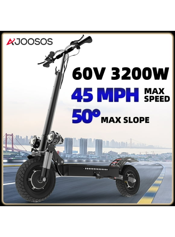 AJOOSOS X700 Electric Scooter for Adults - 45 mph Top Speed, 50 Miles Long Range, 3200W Dual Motor, Off-Road E Scooter Foldable