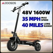 AJOOSOS X750 Electric Scooter for Adults - 35 mph Max Speed, 40 Miles Long Range, 1600W Powerful Motor, Foldable E Scooter