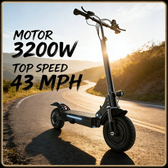 AJOOSOS X750 MAX Electric Scooter for Adults, 3200W Motor, 43 mph Max Speed, 50 Miles Long Range