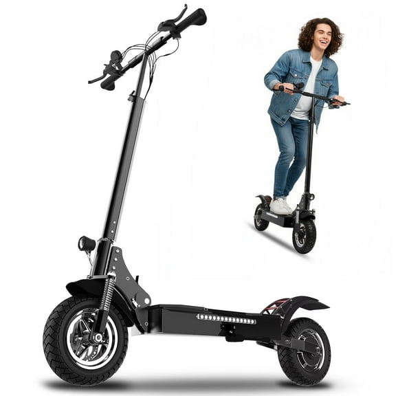 AJOOSOS X750 Electric Scooter for Adults, 40 mph Top Speed, 50 Miles Range, 52V 1600W Motor, Foldable Electric Scooters