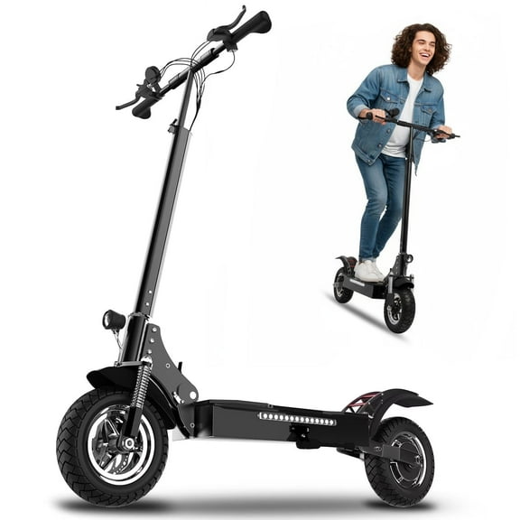 AJOOSOS X750 Electric Scooter for Adults, 40 mph Top Speed, 50 Miles Range, 52V 1600W Motor, Foldable Electric Scooters