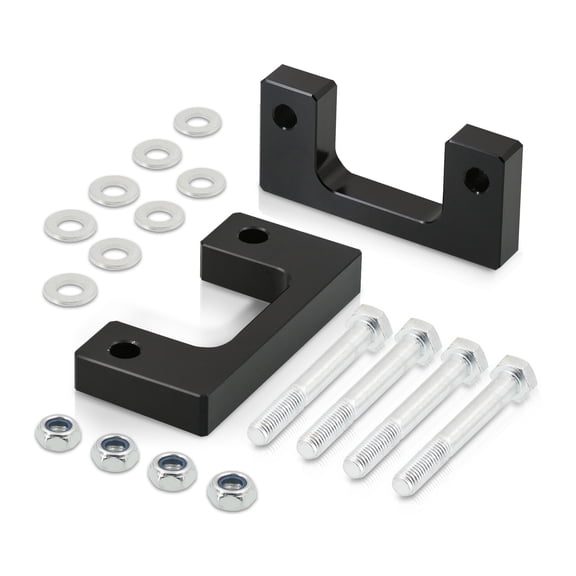 AJP Distributors 1" Front Strut Spacer Leveling Lift Kit Black Compatible/Replacement For Chevy Avalanche Suburban Tahoe Silverado / GMC Sierra Yukon 07 08 09 10 11 12 13 14 15 16 17 18 19 20 21 22 23