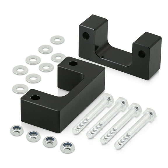 AJP Distributors 2.5" Front Strut Spacer Leveling Lift Kit Black Compatible/Replacement For Chevy Avalanche Tahoe Suburban Silverado GMC Sierra Yukon 07 08 09 10 11 12 13 14 15 16 17 18 19 20 21 22 23