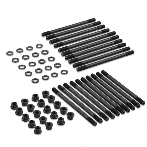 AJP Distributors 20-Piece Engine Cylinder Steel Head Studs Bolts Kit Compatible/Replacement For Ford F250 F350 F450 F550 6.0L Powerstroke Diesel V8 2003 2004 2005 2006 2007 03 04 05 06 07