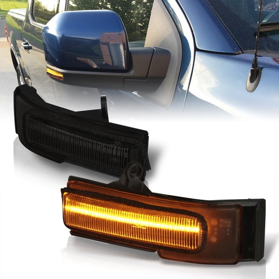 AJP Distributors Amber Sequential LED Side Mirror Turn Signal Lights Blink Indicator Lamps Assembly Pair Smoke Lens Compatible/Replacement For Ford F150 2015 2016 2017 2018 2019 2020 15 16 17 18 19 20