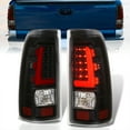 thumbnail image 1 of AJP Distributors Black Housing Clear Lens Red Tube LED Bar Tail Lights Brake Stop Signal Lamps Compatible/Replacement For Chevrolet Chevy Silverado / GMC Sierra 1999 2000 2001 2002 2003 2004 2005 2006, 1 of 10