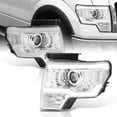 thumbnail image 1 of AJP Distributors Chrome Housing LED DRL Bar Driving Projector Headlights Bumper Lamps Assembly Set Left+Right Compatible/Replacement For Ford F-150 F150 2009 2010 2011 2012 2013 2014 09 10 11 12 13 14, 1 of 10