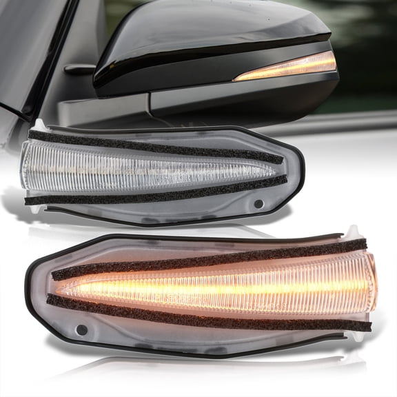 AJP Distributors Clear Lens Sequential LED Side Mirror Turn Signal Lights Lamps Compatible/Replacement For Toyota 4Runner RAV4 2013 2014 2015 2016 2017 2018 2019 2020 2021 13 14 15 16 17 18 19 20 21