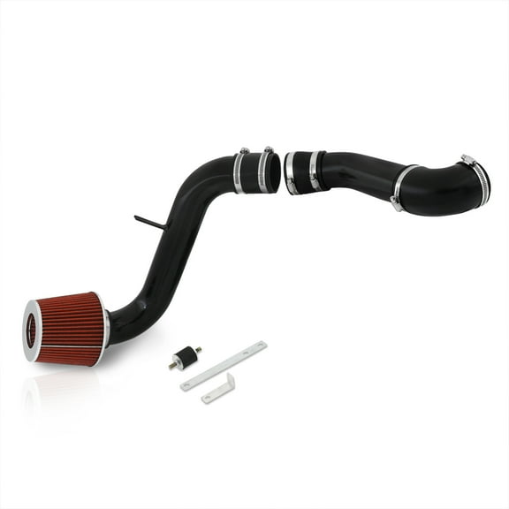 AJP Distributors Cold Air Intake CAI JDM Induction System Black Aluminum Piping Pipe + Filter Compatible/Replacement For Mitsubishi Eclipse Galant 2.4L L4 3.0L V6 1999 2000 2001 2002 2003 2004 2005