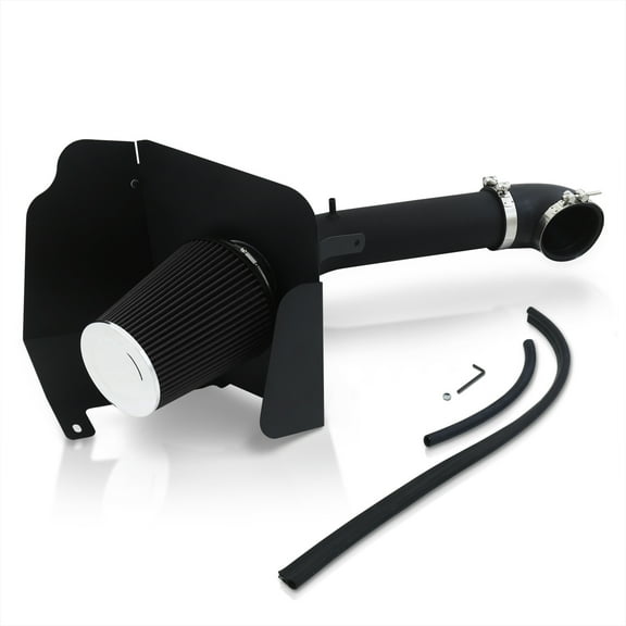 AJP Distributors Cold Air Intake Induction System Black Pipe + Heat Shield Filter Compatible/Replacement For Chevrolet Tahoe Chevy Suburban Silverado Avalanche Cadillac Escalade GMC Yukon XL Sierra V8