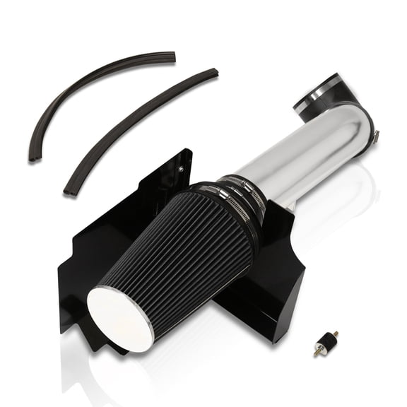 AJP Distributors Cold Air Intake System Polish Piping Heat Shield Compatible/Replacement For Chevrolet Avalanche Chevy Suburban Silverado GMC Sierra Yukon Denali XL Cadillac Escalade 4.8L 5.3L 6.0L V8