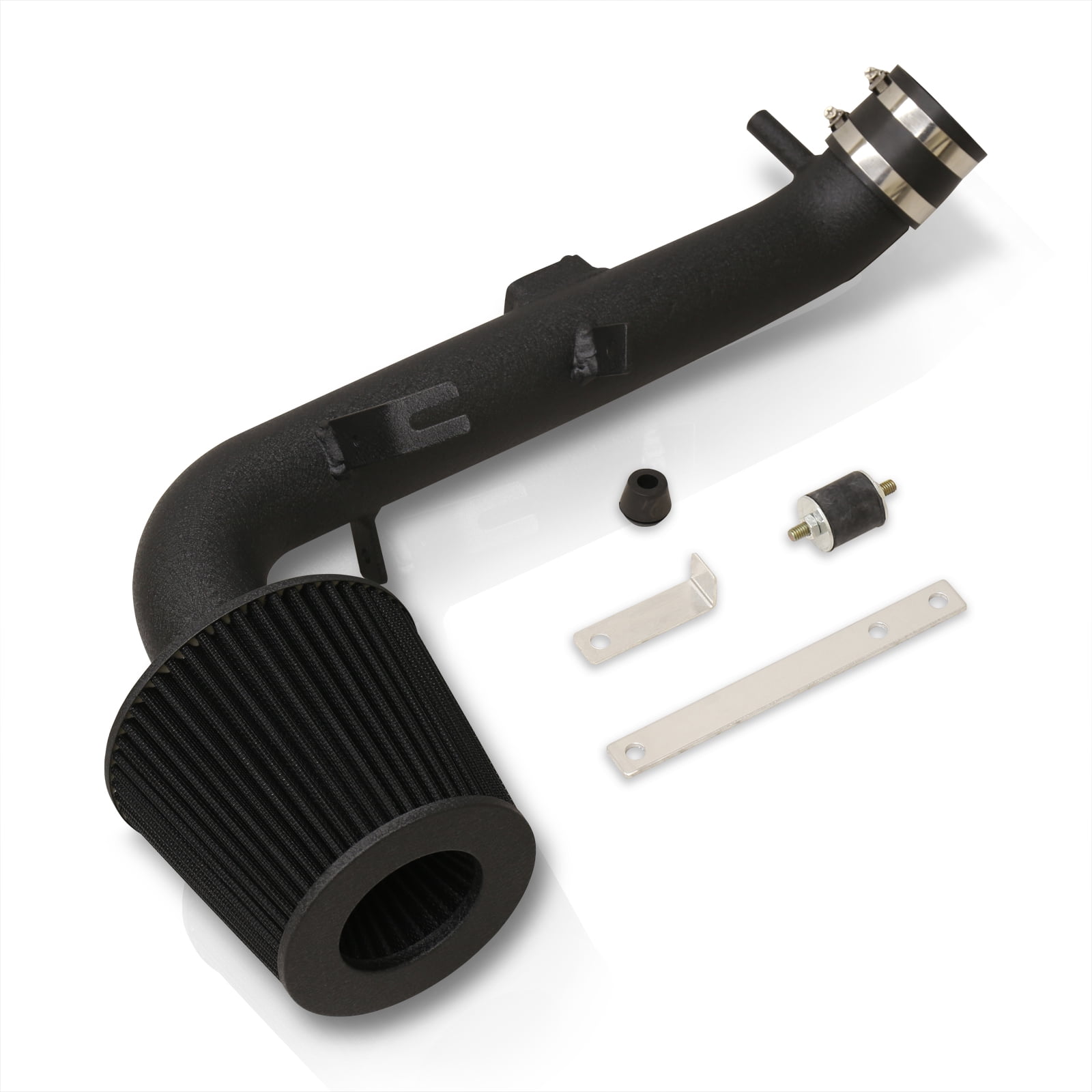 AJP Distributors Cold Air Short Ram Intake CAI SRI Induction System Black Aluminum Piping + Filter Compatible/Replacement For Toyota Yaris 1.5L Engine 2006 2007 2008 2009 2010 2011 06 07 08 09 10 11
