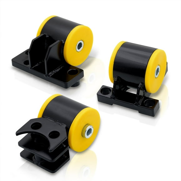 AJP Distributors D Series To B Series Swap Engine Motor Mounts + Polyurethane Bushings YL Compatible/Replacement For Honda Civic Del Sol Acura Integra 1992 1993 1994 1995 1996 1997 1998 1999 2000 2001