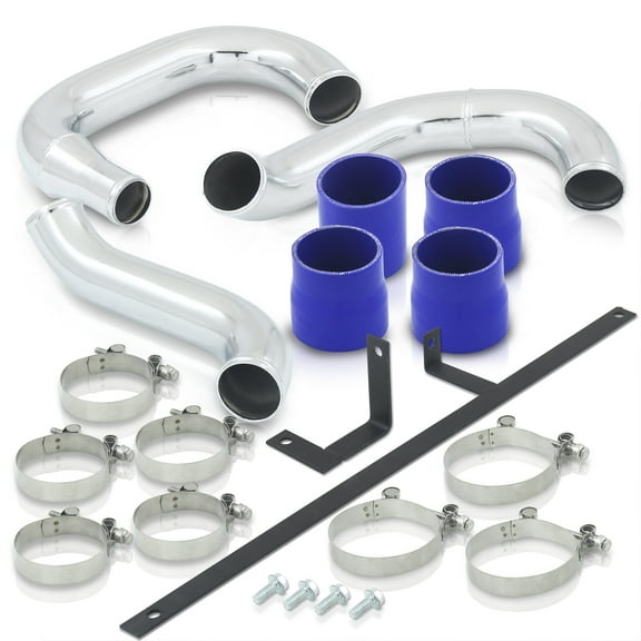 AJP Distributors FMIC Turbocharger Intercooler Piping Kit Blue Coupler Compatitable/Replacement For Mitsubishi Lancer EVO 7 8 9 2001 2002 2003 2004 2005 2006 2007 01 02 03 04 05 06 07