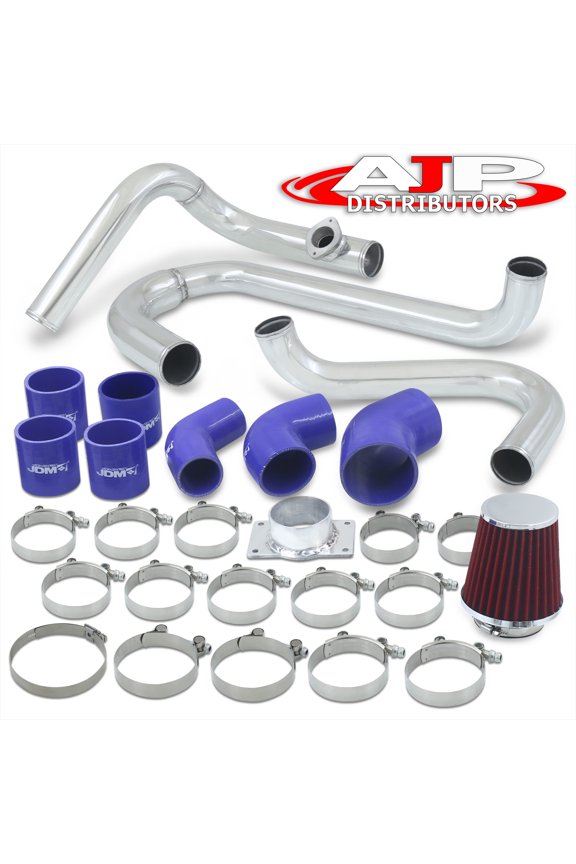 FMIC Turbocharger Intercooler Piping Kit Intake Filter Charge JDM Compatitable/Replacement For Mitsubishi Eclipse 2000 2001 2002 2003 2004 2005 00 01 02 03 04 05