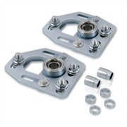 AJP Distributors Front Adjustable Suspension Alignment Steel +/-2.0 Caster +/-3.0 Camber Plates Compatible/Replacement For Ford Mustang Fox Body 1979 1980 1981 1982 1983 1984 1985 1986 1987 1988 1989