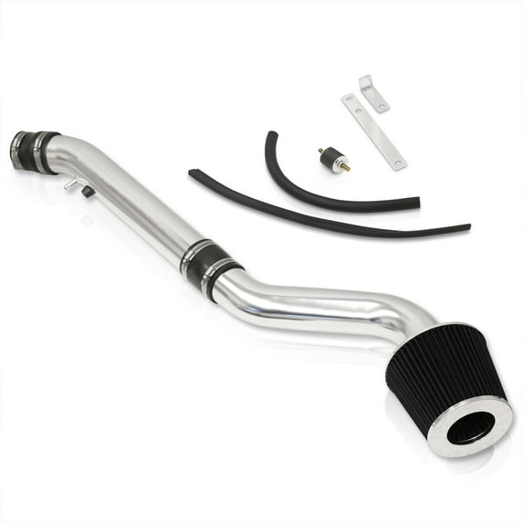 AJP Distributors JDM 2.5" Cold Air Intake CAI Induction System Aluminum Piping Kit Polish + Filter Compatible/Replacement For Honda Civic EK EM1 SI DX LX CX M/T 1996 1997 1998 1999 2000 96 97 98 99 00