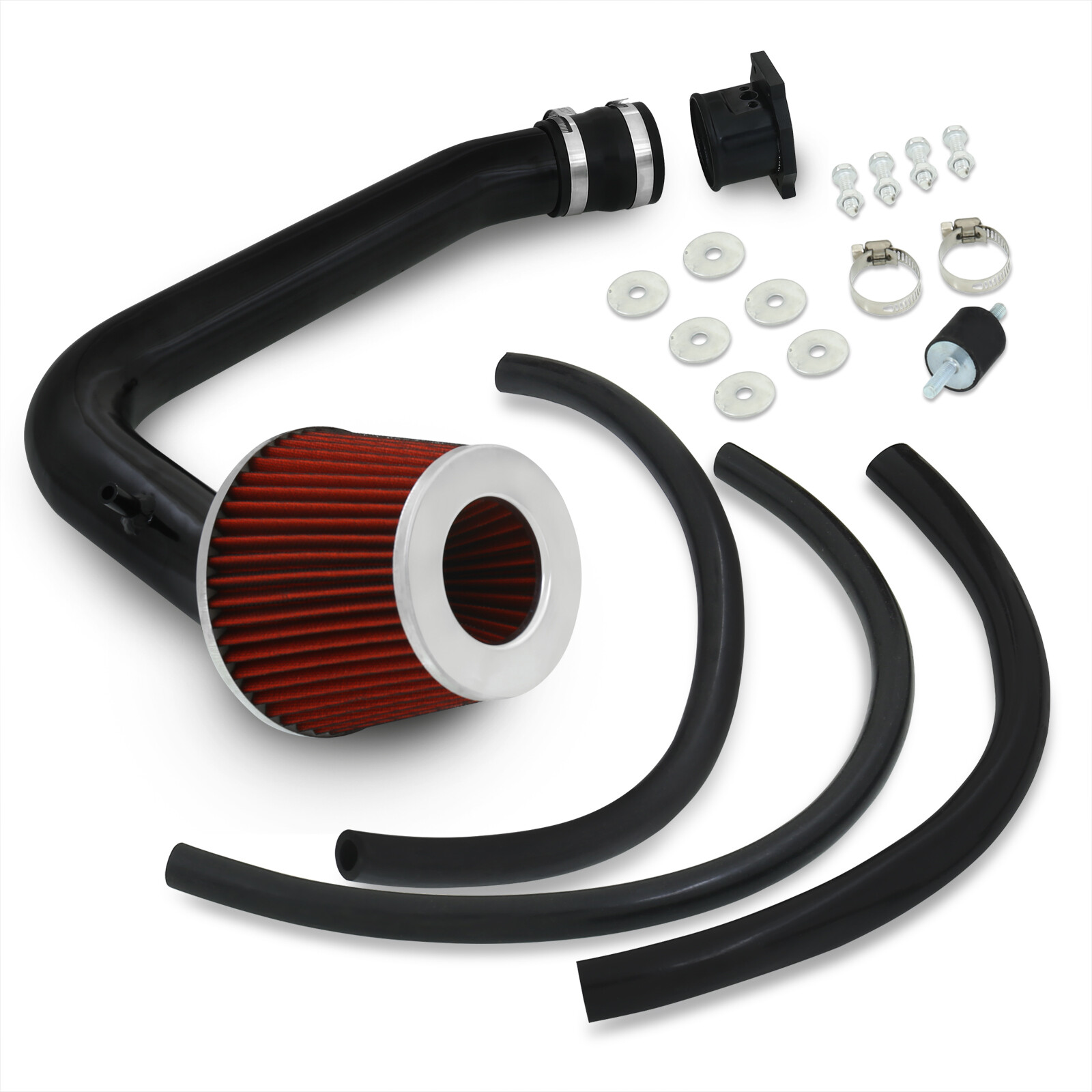 AJP Distributors JDM Cold Air Intake CAI Induction System Black