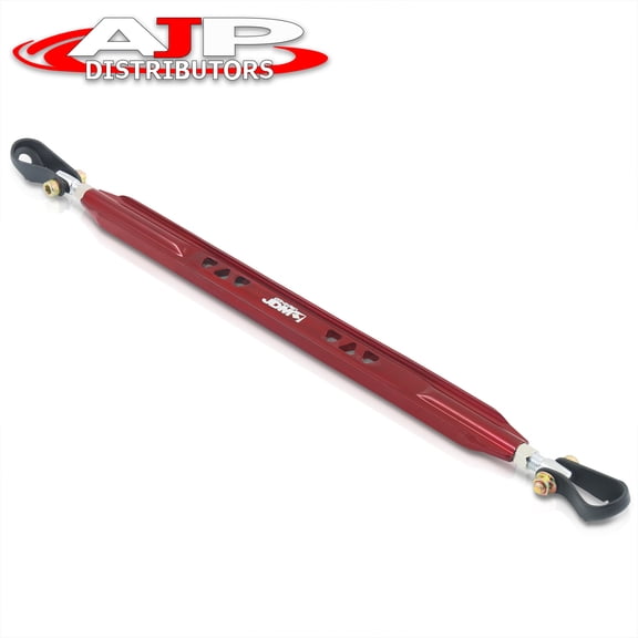 AJP Distributors JDM Rear Lower Suspension Aluminum Strut Tie Bar Brace Rod Arm Red Compatible/Replacement For Honda Civic CRX Del Sol Integra DC2 EG EK EF 1992 1993 1994 1995 1996 1997 1998 1999 2000