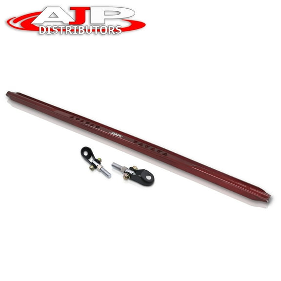 AJP Distributors JDM Sport Rear Upper Suspension Aluminum C-Pillar Strut Bar Tie Brace Red Compatible/Replacement For Acura Integra DC2 Honda Civic EG EK 1992 1993 1994 1995 1996 1997 1998 1999 2000