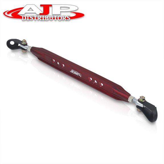 AJP Distributors JDM Sport Suspension Rear Lower Aluminum Strut Tie Bar Brace Rod Arm Kit Red Compatible/Replacement For Honda Civic DX LX EX Si EJ EK EM 1996 1997 1998 1999 2000 96 97 98 99 00