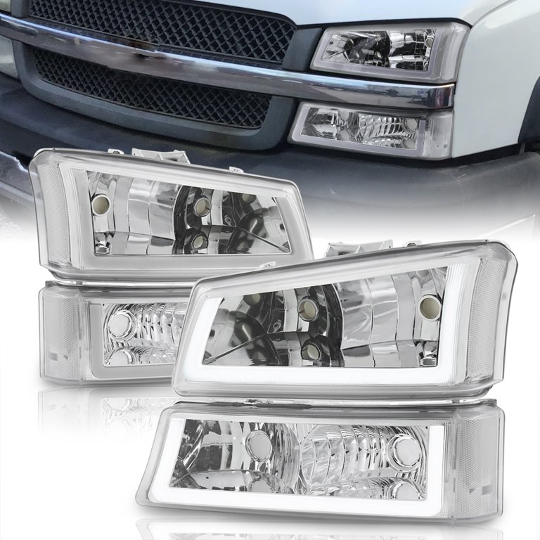 AJP Distributors LED DRL Chrome Housing Clear Lens Reflector