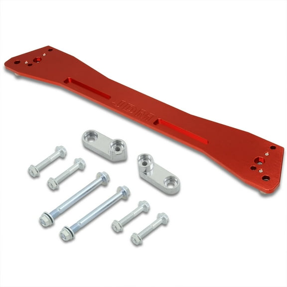 AJP Distributors Rear Lower Suspension Aluminum Subframe Brace Support Tie Bar Arm Red Compatible/Replacement For Acura Integra / Honda Civic Del Sol 1992 1993 1994 1995 1996 1997 1998 1999 2000 2001