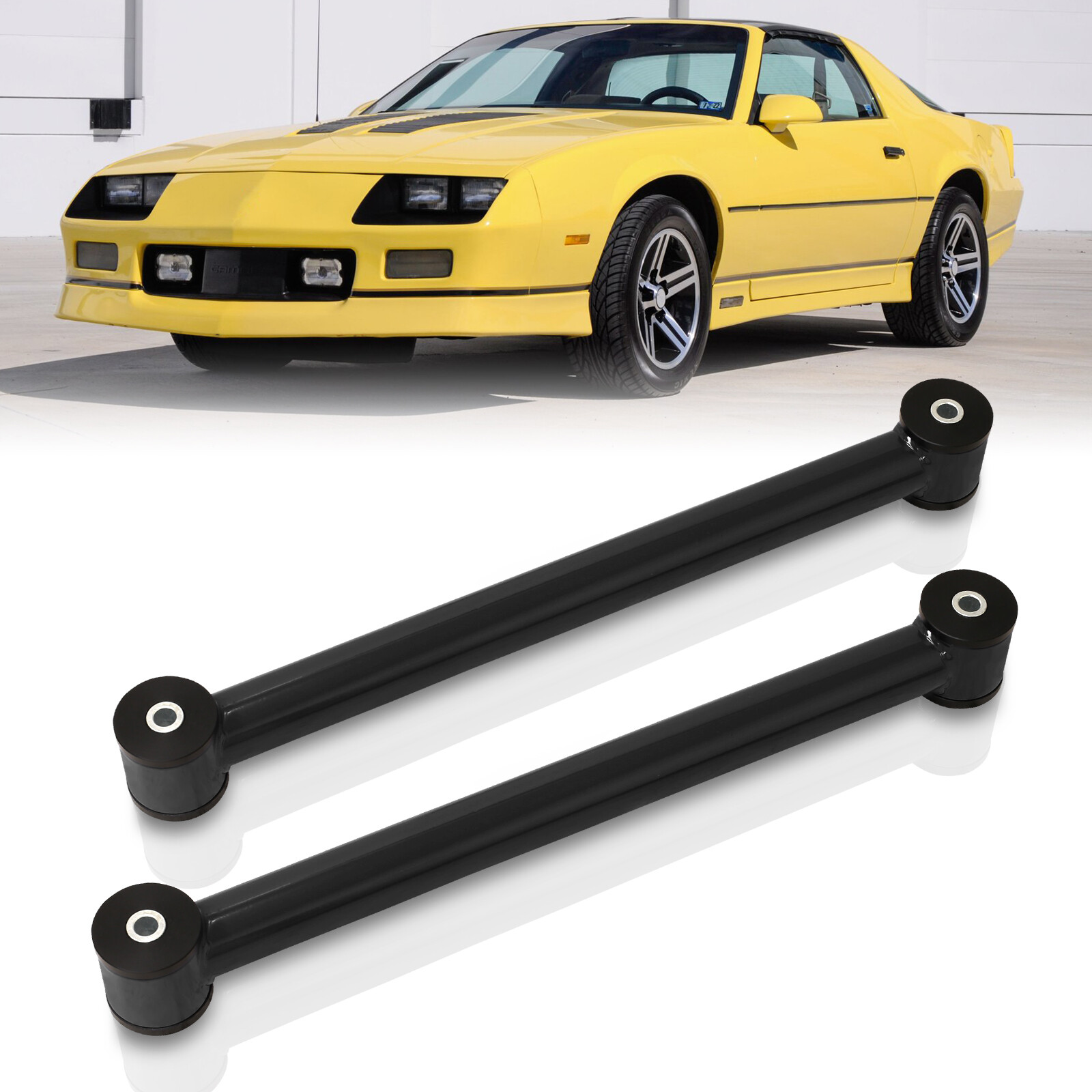 AJP Distributors Rear Lower Suspension Control Arms Kit Black Compatible/Replacement For Chevrolet Chevy Camaro Pontiac Firebird F-Body 82 83 84 85 86 87 88 89 90 91 92 93 94 95 96 97 98 99 00 01 02