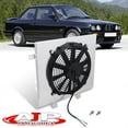 thumbnail image 1 of AJP Distributors Replacement Upgrade Manual MT Transmission Aluminum Radiator 11" Fan Shroud Cover Set Kit Cooling System For BMW E30 318 325 328 3-Series 1987 1988 1989 1990 1991 87 88 89 90 91, 1 of 5