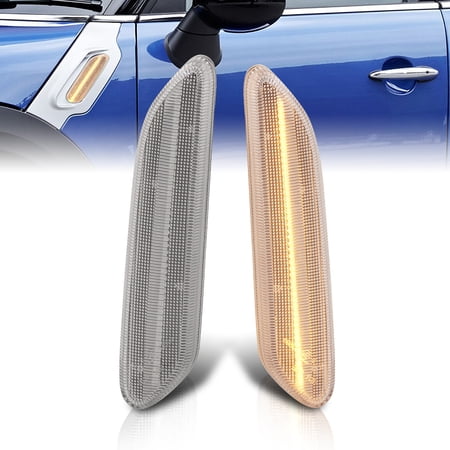AJP Distributors Sequential LED Signal Fender Side Markers Lights Lamps Assembly Pair Compatible/Replacement For Mini Cooper Countryman Paceman R60 R61 2011 2012 2013 2014 2015 2016 11 12 13 14 15 16