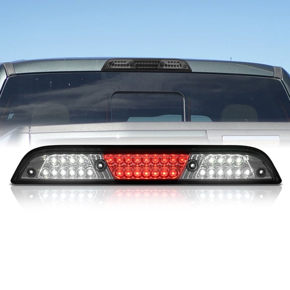 AJP Distributors Smoke LED Third 3RD Brake Light Cargo Roof Center High Mount Tail Lamp Compatible/Replacement For Ford F150 F250 F350 F450 Ranger Maverick 2015 2016 2017 2018 2019 2020 2021 2022 2023