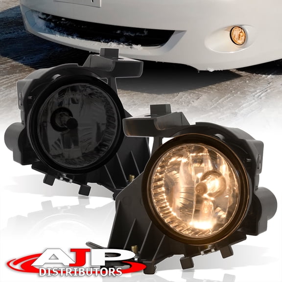 AJP Distributors Smoke Lens Front Bumper Driving Fog Lights Lamps Assembly Pair + Bezels Bulbs Relay Switch Wiring Harness Kit Compatible/Replacement For Subaru Impreza WRX GE GH 2008 2009 2010 2011